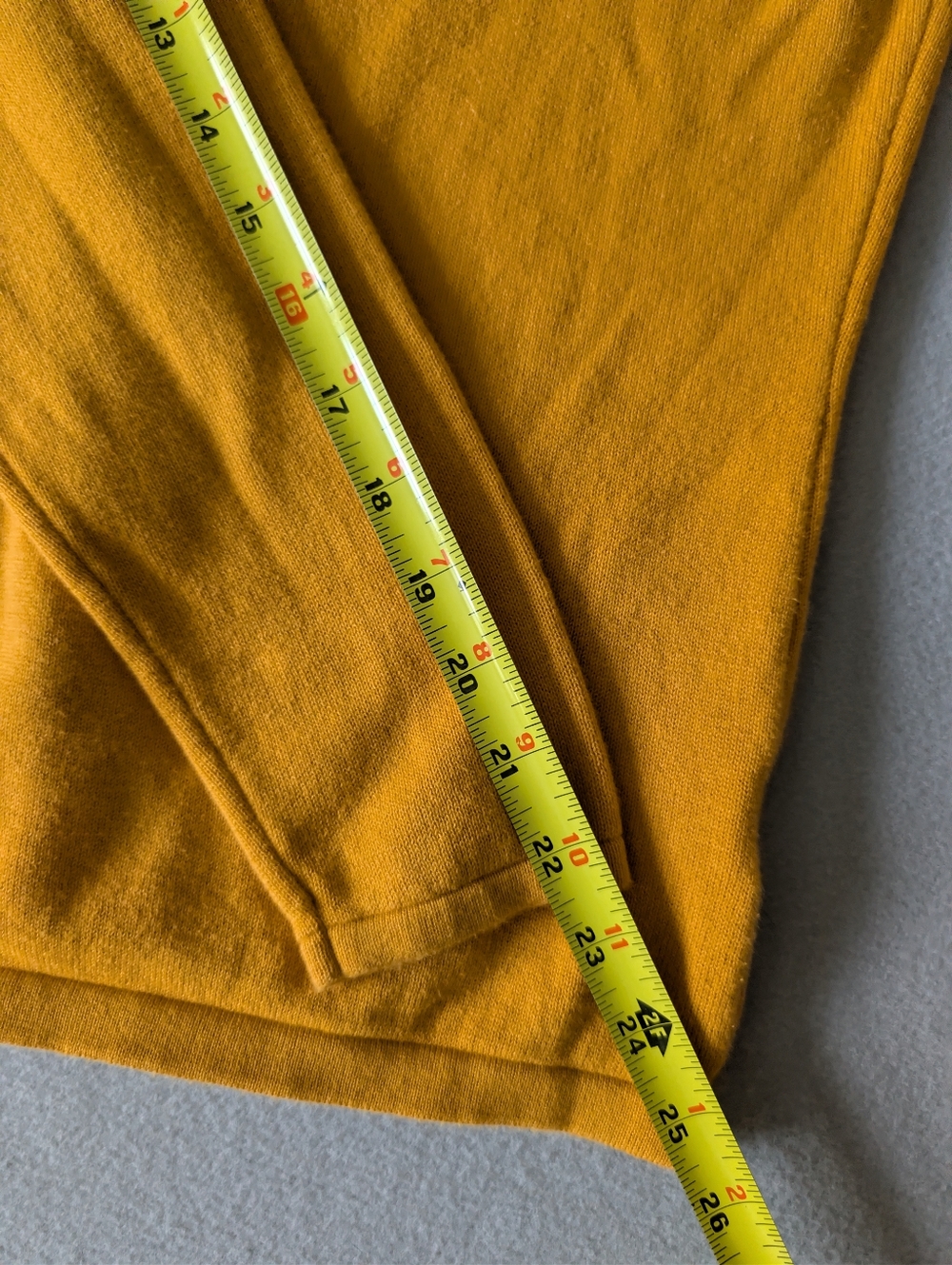 Vintage 90s Land's End 100% Cotton Women's Cardigan Sweater 2 Pc Set Yellow Sz S - Picture 15 of 16
